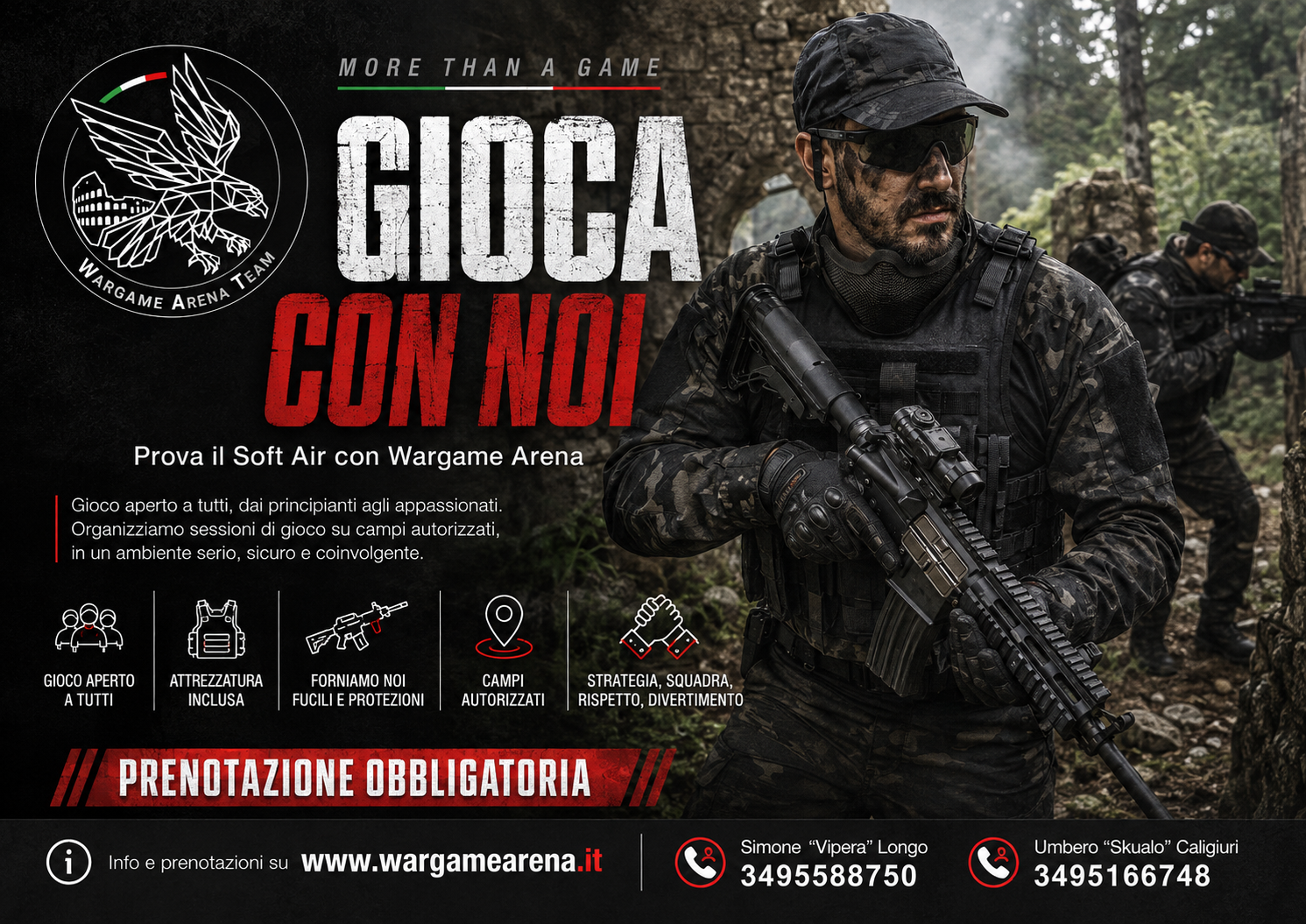 Partecipanti durante una giornata W.A.T.